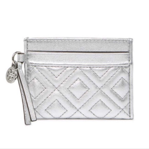 Tory Burch Handbags - TORY BURCH Fleming Metallic Slim Card Case